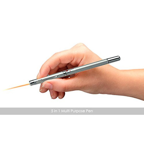 DFS 5 In 1 Multipurpose Antenna Pen With Torch, Laser, Pointer, Magnet, And Pen - A Perfect Corporate Gift (Gift Box) (Cells Included) <small>(Shipping Per: MK78.25)</small>