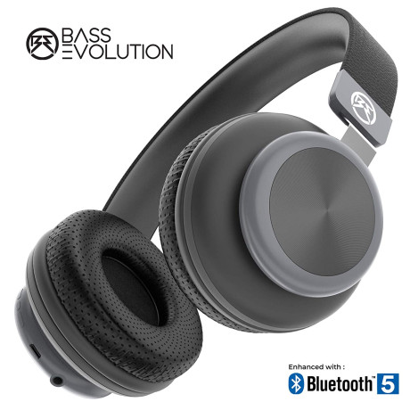 Bass Evolution Latitude Bluetooth 5.0 Wireless Headphones with Microphone, Deep Bass and Noise Isolation <small>(Shipping Per: MK1,728.90)</small>