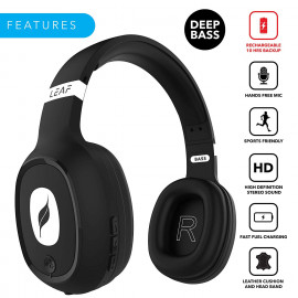 Leaf Bass Wireless Headphones with Mic and 10 Hour Battery Life <small>(Shipping Per: MK6,273.90)</small>