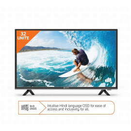 Micromax 81 cm (32 inches) HD Ready LED TV 32T8361HD/32T8352D (Black) <small>(Shipping Per: MK117,937.30)</small>