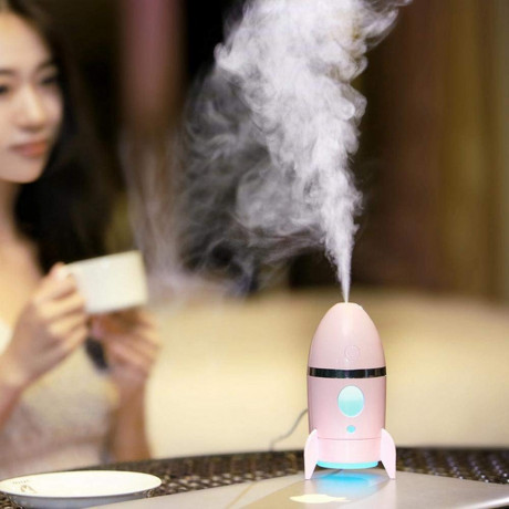  Romino Rocket humidifiers Air diffusers freshener for Room,Car,Home And Office With LED Night Light For (Multi Color) <small>(Shipping Per: MK97.35)</small>