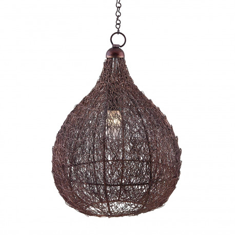 Homesake Classic Twisted Wire Crown Hanging Pendant Light, Antique Copper Hanging Fixture Lamp <small>(Shipping Per: MK1,092.95)</small>