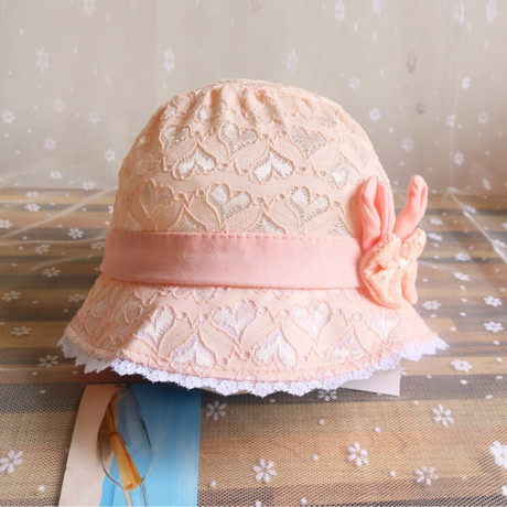 Jonerytime_Clothing Shoes & Accessories Baby Girl's Easter Summer Cartoon Hat Infant Peach Heart Printing Cap Suitable for 0-3Years Old Orange <small>(Shipping Per: MK178.45)</small>