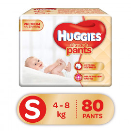 Huggies Ultra Soft Pants Diapers, Small (Pack of 80) <small>(Shipping Per: MK682.80)</small>