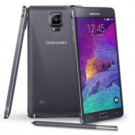 Samsung Galaxy Note 4 SM-N910F Factory Unlocked Cellphone, International Version, Black (Renewed) <small>(Shipping Per: MK12.50)</small>
